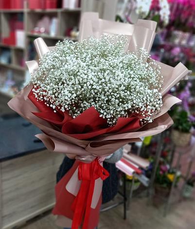 Букет цветов из: Гипсофила в Жуковской