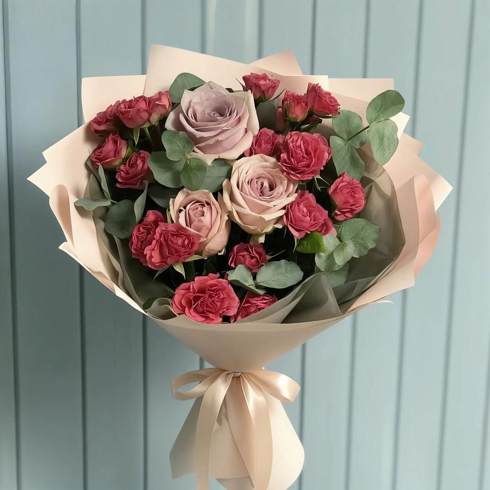 Букет цветов из: Гвоздики и Розы в Жуковской