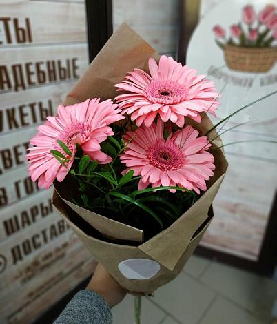 Букет цветов из: Герберы в Жуковской