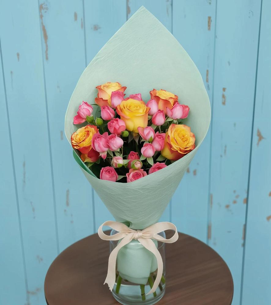 Букет цветов из: Розы в Жуковской