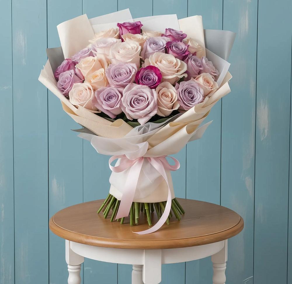 Букет цветов из: Розы в Жуковской