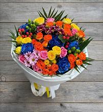Букет цветов из:  Розы и Хризантемы в Жуковской