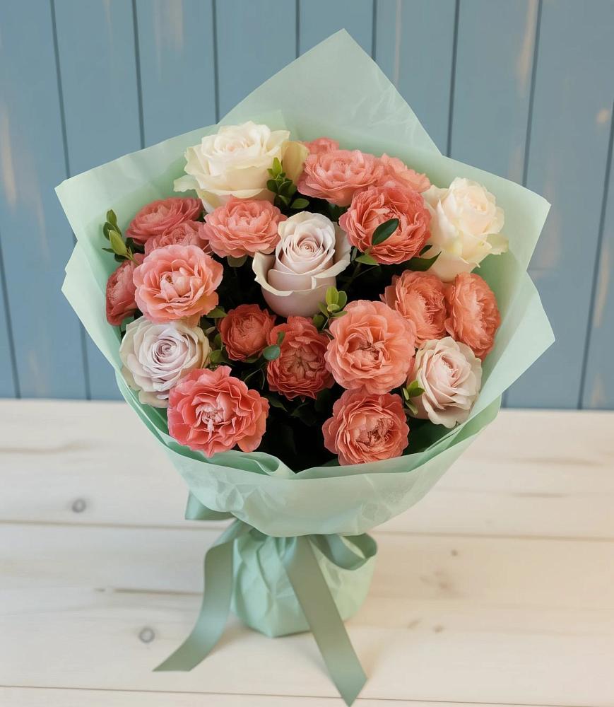 Букет цветов из: Розы в Жуковской