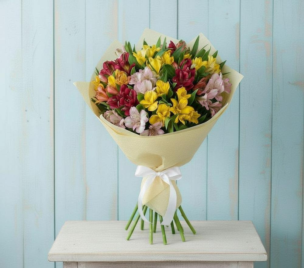 Букет цветов из: Альстромерии в Жуковской