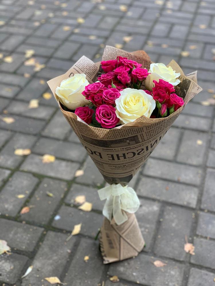 Букет цветов из: Розы в Жуковской