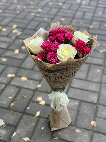 Букет цветов из: Розы в Жуковской