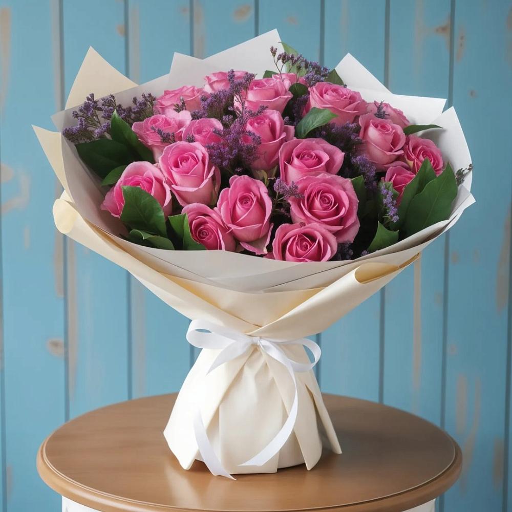 Букет цветов из: Розы в Жуковской