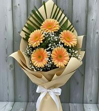 Букет цветов из:  Герберы #REPLACE_PRED# Жуковской