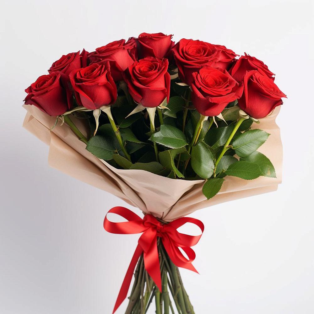 Букет 11 Красных роз Эдлесс Лав в Жуковской