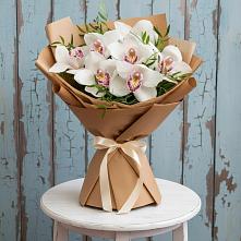 Букет цветов из:  Орхидеи и Розы в Жуковской